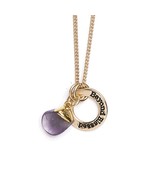 Natural Amethyst Stone Charm Necklace Beyond Blessed Charm - $15.84