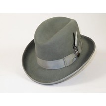 Men Bruno Capelo Dress Formal Hat Australian Wool Homburg Godfather GF115 Gray image 2