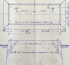 1949 Railroad Bangor Aroostook GRS Plan 56101-44 Foundation Blueprint J9 DWDD13 - £65.14 GBP