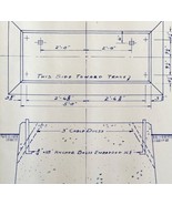 1949 Railroad Bangor Aroostook GRS Plan 56101-44 Foundation Blueprint J9... - $84.36