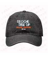 REGGAE RISE UP 10 YEARS MUSIC FESTIVAL 2025 Denim Hat Caps - $24.00