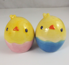 Cute Little Hand Painted Baby Chicks Salt &amp; Pepper Shakers - $235.89 MXN
