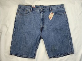 New Levi&#39;s Levis 505 Shorts Size 42 Blue Regular Fit 100% Cotton Men&#39;s Nwt - £23.80 GBP