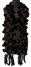 Cache Black or Brown Mink Fox Fur Wrap Shawl Caplet Top New XS/S/M/L $98 NWT - £30.82 GBP