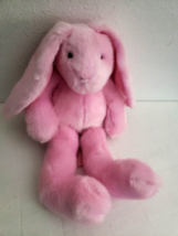Russ Sherbert Bunny Rabbit Solid Pink Plush Stuffed Animal - £23.72 GBP