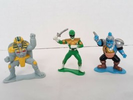 1993 Power Rangers 3&quot; PVC Mini Figures - Green Ranger Squatt King Sphinx Bandai - £7.00 GBP