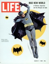 1966 Time Batman The Movie Poster Print Adam West DC Comics Gotham City  - $8.97