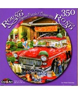 Car Wash Saturday - 350 Round Piece Jigsaw Puzzle for Age 14+ - £10.11 GBP