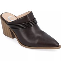 Journee Collection Women Pointed Toe Mule Heels Jinny Size US 7 Chocolate Brown - £21.96 GBP
