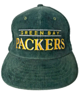 Vintage Green Bay Packers Hat Corduroy Embroidered Spell Out Snapback NF... - £111.97 GBP