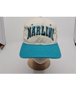 Vintage 90&#39;s Florida Marlins MLB Baseball Adjustable Snapback Hat Cap - £24.63 GBP