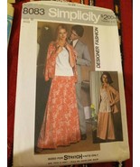 Simplicity Pattern 8083 Misses Shirt, Jacket &amp; Skirt Size 10 cut&amp;complete - $8.10