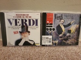 Lot of 2 Verdi CDs: Masters of Classical Music Vol. 10, Overtures and Choruses - £6.80 GBP