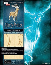 Harry Potter Movie Stag Patronus 3D Laser Cut Wood Model and Deluxe Book NEW - £12.96 GBP