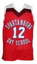 Zion Williamson #12 Spartanburg Day School Basketball Jersey New Red Any Size image 4