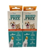 (2)Tevra Pet Brush Free Oral Gel for Pets Dogs Cats 0.88oz Cleans Teeth - $24.99