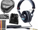 Sony Mdr- Professional Headphones With Slappa Hard Case, Cable Ties And ... - $237.99