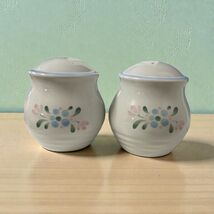 Vintage Fascina Japan Salt &amp; Pepper Shaker Set Floral Ceramic - $19.80