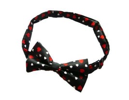 Danggi Mens Valentines Day Hearts Bowtie - Black - One Size Bow Tie - £11.69 GBP