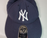 &#39;47 MVP New York Yankees Cap Hat Mens Hook Loop Adjustable Midnight Navy... - $16.78