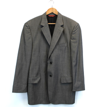 Pronto Uomo Couture Mens 40 Regular Blazer Reda Super 120s Gray 100% Wool Italy - £50.12 GBP