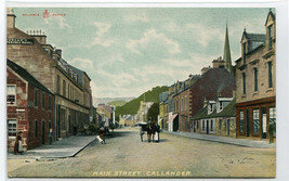 Main Street Callander Scotland UK 1910c postcard - £5.14 GBP