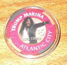 (1) $5.Trump Marina C ASIN O Chip - Alice Cooper - Rock &amp; Roll Carnival Tour - £55.02 GBP