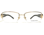 Versace Eyeglasses Frames MOD.1175-B 1002 Brown Gold Clear Crystals 53-1... - $102.63