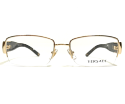 Versace Eyeglasses Frames MOD.1175-B 1002 Brown Gold Clear Crystals 53-17-135 - £80.70 GBP