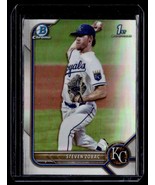 2022 Bowman Draft Chrome Refractor Steven Zobac Kansas City Royals #BDC-101 - £1.50 GBP