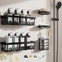 Veken 5-Pack Shower Caddy, Rustproof &amp; Water-Resistant Kitchen Sink Orga... - $37.98