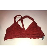 Aerie Halter Lace Lined Bralette SZ Medium Wire Free - £3.88 GBP