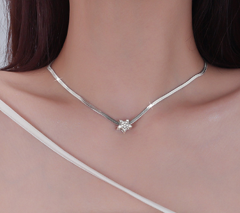 New star snake bone chain necklace for women light luxury high-grade sense  - $19.80