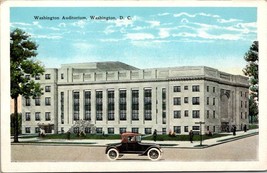 Washington D.C. Washington Auditorium New York Ave. 1915-1930 Vintage Postcard - £7.40 GBP