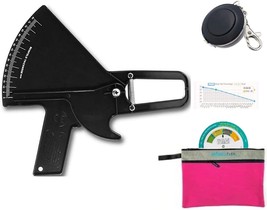 Anthroflex Slim Guide Skinfold Caliper Kit (Black/Pink) Includes A Trans... - £35.34 GBP