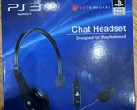 PS3 Chat Headset Red Samurai Designed For PlayStation 3 - $19.75