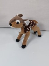 Wild Republic Baby Deer Fawn Plush Stuffed Animal Brown White Spotted Standing - $7.71
