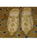 women&#39;s moroccan leather babouche slippers-  Moroccan shoes slippers for... - $752.92 MXN