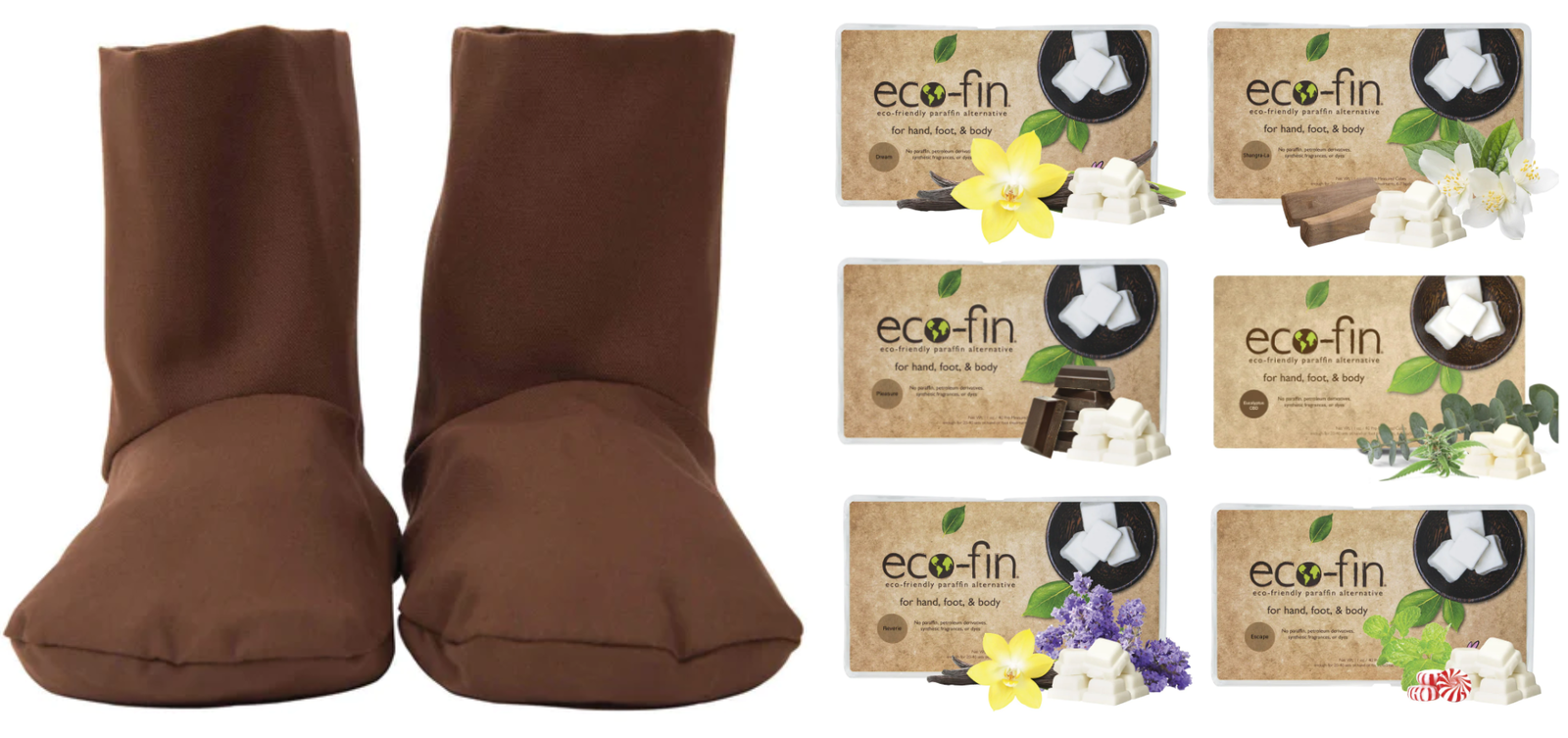 Eco-Fin Luxury Paraffin Alternative Boots with choice of 40 Eco-Fin Cube Tray  - $140.00 - $144.00