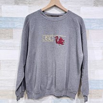 South Carolina Gamecocks USC VTG Sweatshirt Gray USA Mens L - £42.63 GBP