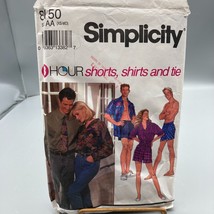 Vintage Sewing PATTERN Simplicity 8150, 3 Hour Unisex 1992 Misses Mens or Teens - £11.59 GBP