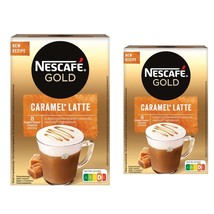 2 Pack Nescafe Gold Caramel Latte Free Ship - $41.02