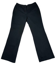 Geoffrey Beene Pants Womens 12 Black Chino Sport Office Business Casual Y2K - £7.65 GBP