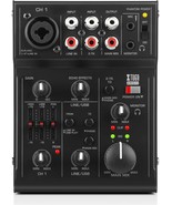 Xtuga Amg03 Audio Mixer, 3 Channel Mini Audio Mixer With Xlr &amp; 1/4&quot;, Stage - $61.08 CAD