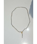 Antique Mother-of-Pearl Childs Rosary,  Oh Marie Concle Sans Peche P.P.N - $28.01