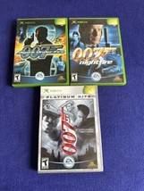 007 Lot Of 3 (Original Xbox) Nightfire Agent Under Fire Everything Or Nothing - £23.57 GBP