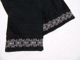 NIKI Black Pearl Embroidery Cotton 2-PC Standard Pillowcase Pair(s) - £22.51 GBP