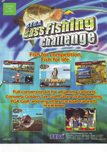 Bass Fishing Challenge Video Arcade Game Flyer Nos Vintage Retro Artwork Promo - £19.06 GBP