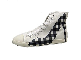 Big City White Canvas With Plaids by BE&amp;D / Maison Dumain - $49.49