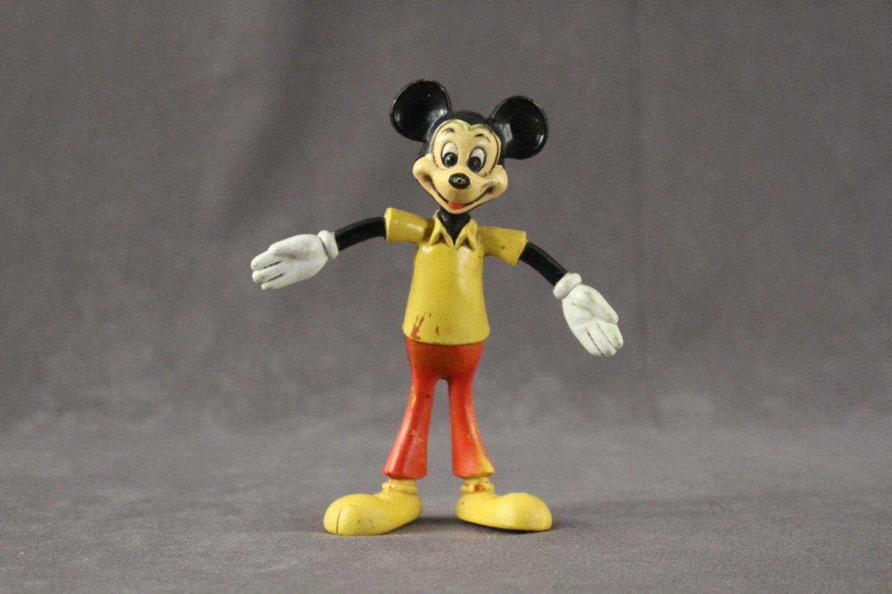 Primary image for Vintage Toy Walt Disney Rubber Bendable MICKEY MOUSE Figurine Hong Kong 1510